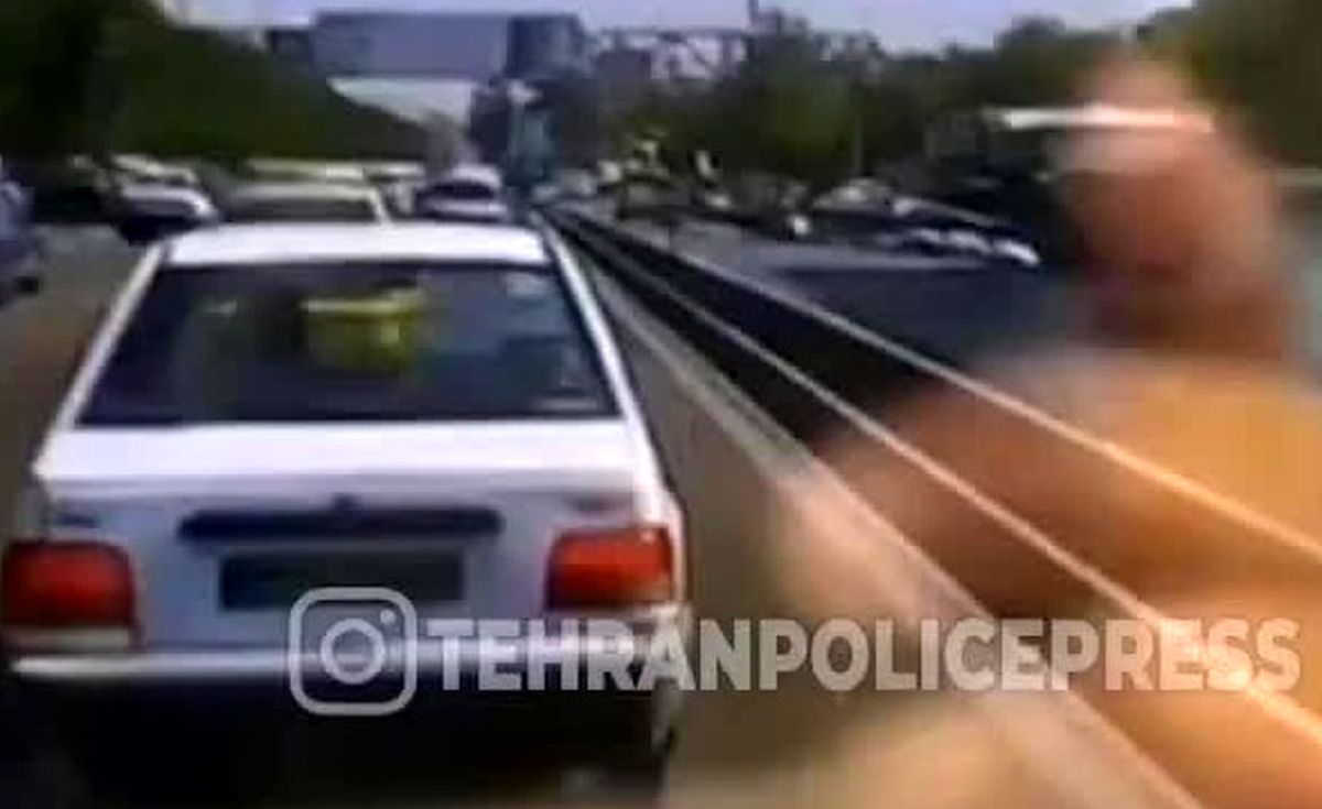 جولان یک مرد با قمه در محدوده غرب تهران!