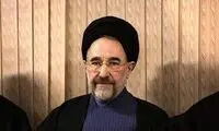 محمد خاتمی در مراسم ترحیم مادر جهانگیری