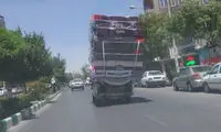 تصویری از یک نیسان که بار عجیبش سوژه شد