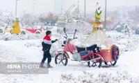 نخستین بارش برف زمستانی ارومیه