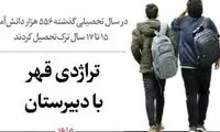 چند علت ترک تحصیل دانش‌آموزان