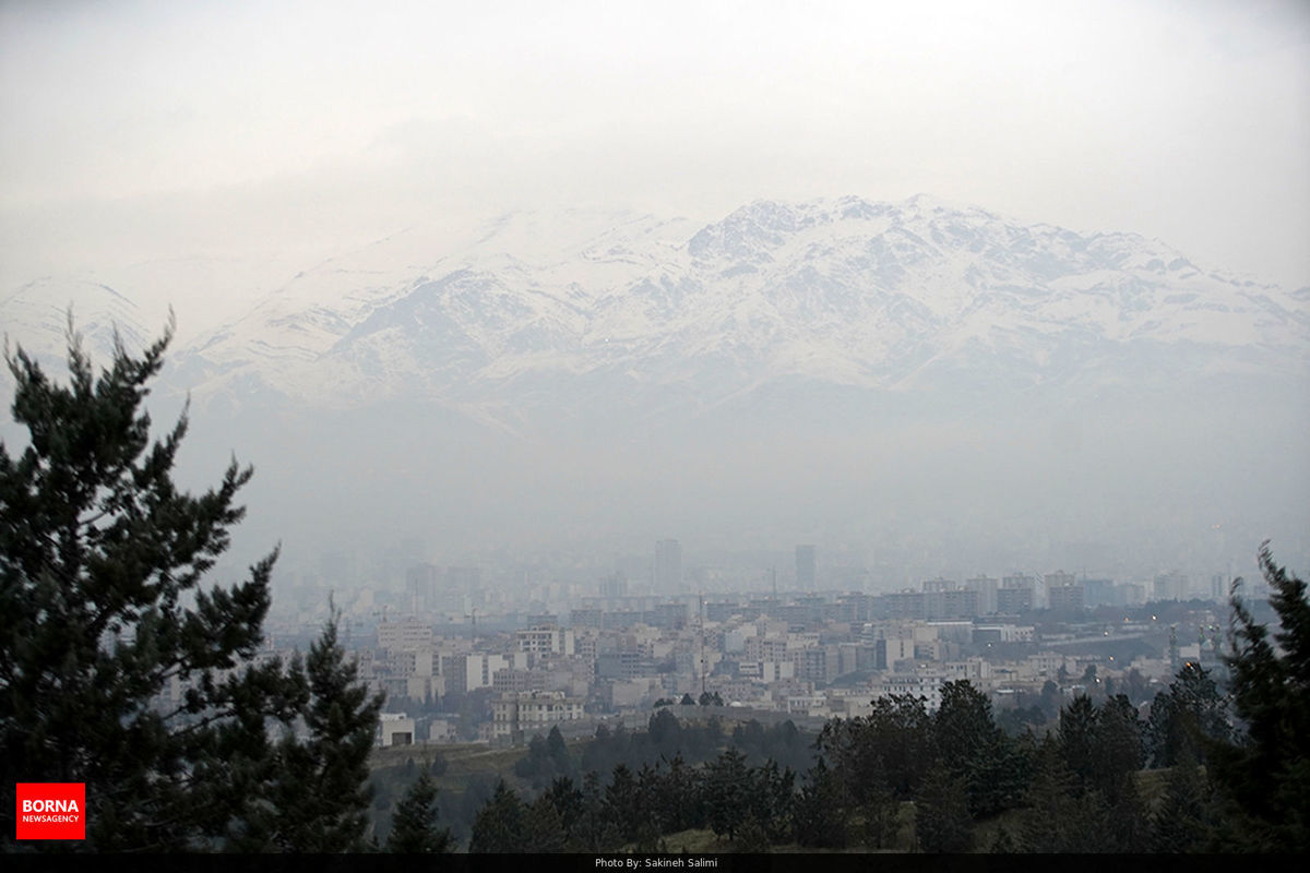 تصاویر جدید از وضعیت گرد و خاک در تهران