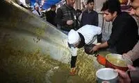 پخش آش نذری برای بارش باران در تهران