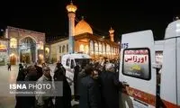 لحظه ورود عامل تیراندازی به حرم شاهچراغ 