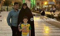 تصویری دیده‌نشده از الهام چرخنده و فرزندانش