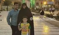 تصویری دیده‌نشده از الهام چرخنده و فرزندانش