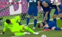 لحظه گل اول آمریکا به ایران 