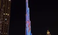 لحظه شروع سال ۲۰۲۳ در برج خلیفه