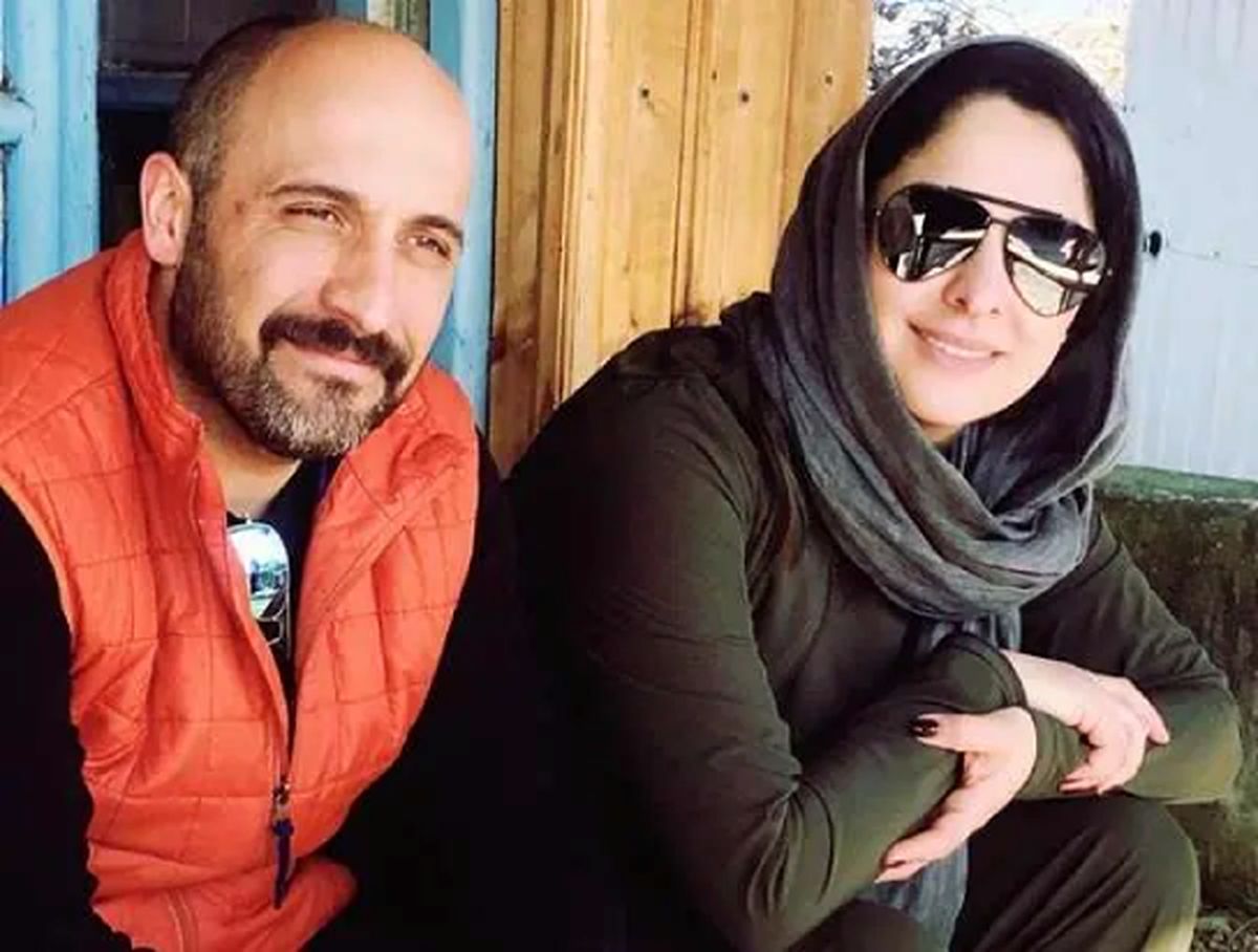 حضور علی سرابی و مارال بنی ادم در تشییع پیکر ناصر تقوایی