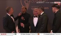 بارسایی‌ها روی فرش قرمز مراسم توپ طلا