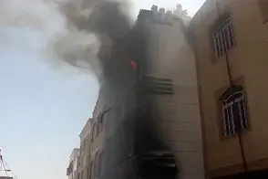آتش‌سوزی ‌یک واحد مسکونی در بندرعباس