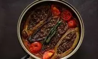 طرز تهیه بادمجان کباب شمالی بدون گوشت 