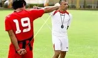 امین حیایی و استقلالی‌ها در مراسم تشییع مربی پرسپولیس