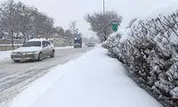 بارش برف زمستانی در اردبیل