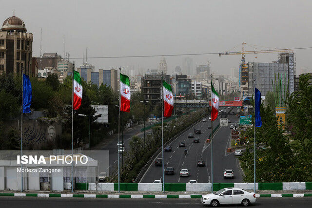 وزش باد شدید در تهران