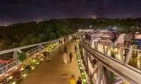 شکل و شمایل جدید پل طبیعت در شب سال نو