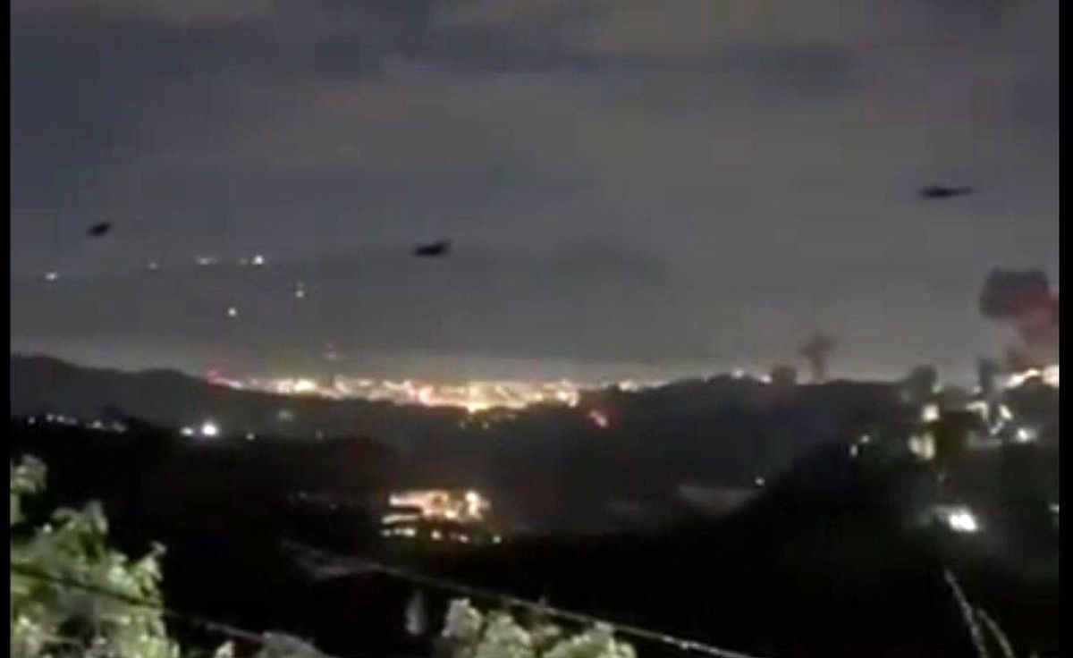 پرواز بالگردهای آمریکایی بر فراز ونزوئلا