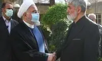 روحانی در مراسم چهلم همسر شهید مطهری 