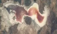 تغییر رنگ دریاچه ارومیه توجه ناسا را جلب کرد
