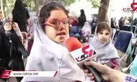 ویدئو دیدنی از یک دختر بچه در جشن شکوفه‌ها