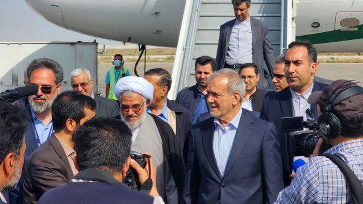   مسعود پزشکیان هم خودش را به محل انفجار رساند 