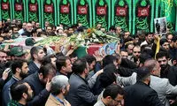 عکس: مراسم وداع با دو تن از شهدای حرم