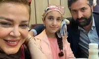 سلفی بهاره رهنما با همسر و دخترهمسرش
