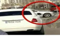 عکس: تصادف رونالدو با یک خانم بعد توفان
