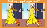 می توانید به راحتی 3 اختلاف میان این دو تصویر پیدا کنید؟