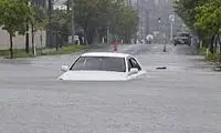 غرق شدن چند خودرو در سیل وحشتناک استانبول