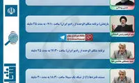 برنامه های هفتمین روز کاندیداها در صدا و سیما