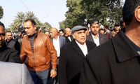 عادل عبدالمهدی در مراسم تشییع شهید سلیمانی