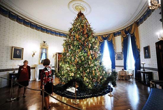 کاخ سفید آماده کریسمس است / عکس