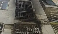 نجات ١٠نفر از حریق ساختمان مسکونی