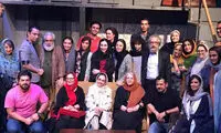کتایون ریاحی در پشت صحنه تئاتر مهتاب نصیرپور