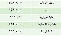 قيمت خودروهاي داخلي