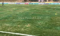 چمن رنگ شده‌ی تختی تقدیم به پرسپولیس - سایپا