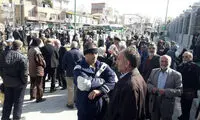 تجمع بازنشستگان وزارت بهداشت مقابل مجلس