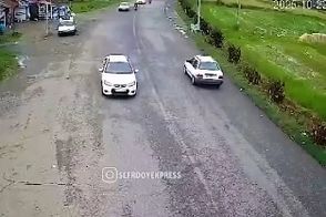رفتار عجیب راننده زن در جاده شمال