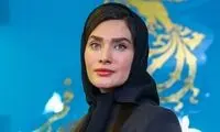 زیبایی چهره ساناز سعیدی مورد توجه مجری جشنواره قرار گرفت
