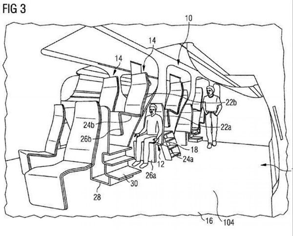 طرح عجیب ایرباس برای صندلی‌های هواپیما