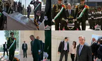 دبیرکل سازمان ملل بر سر مزار یاسر عرفات