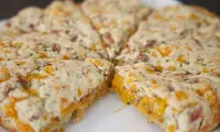 طرز تهیه کیک مرغ پنیری