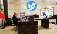 تصویری از پوتین در ایام دورکاری