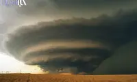تصاویری شگفت انگیز از یک طوفان نادر
