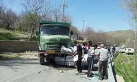عکس: تصادف مرگبار پراید و کمپرسی