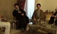 خاتمی و سید حسن خمینی در منزل عارف