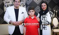 خانواده سالار عقیلی در جشن تولد اکبر عبدی