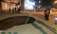 سقوط پراید به کانال آب خیابان ولیعصر پلدختر