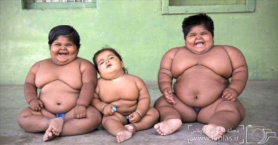 مشکلات یک خانواده چاق! +عکس